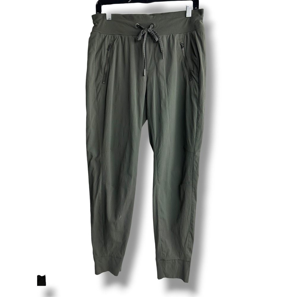 Athleta Trekkie North Jogger Women 6 Olive Green Ripstop Hiking Utility Pants